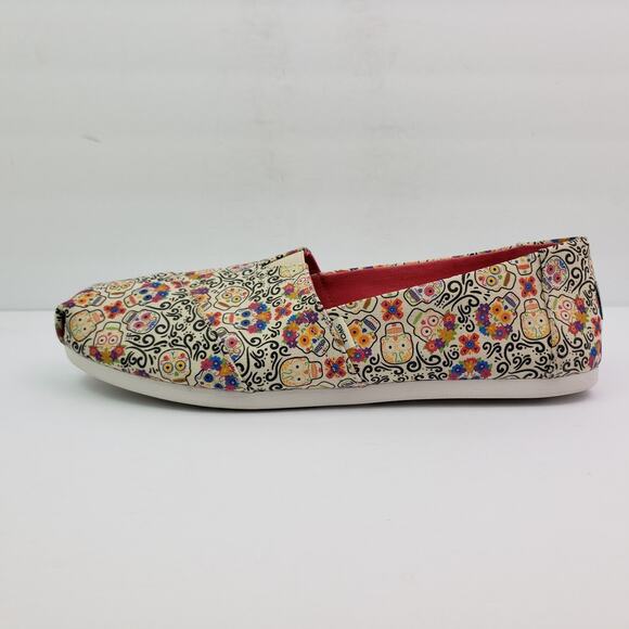 Toms Alpargata Dia de los Muertos Womens Size 11 Day of Dead Canvas Casual Shoes - Picture 3 of 12